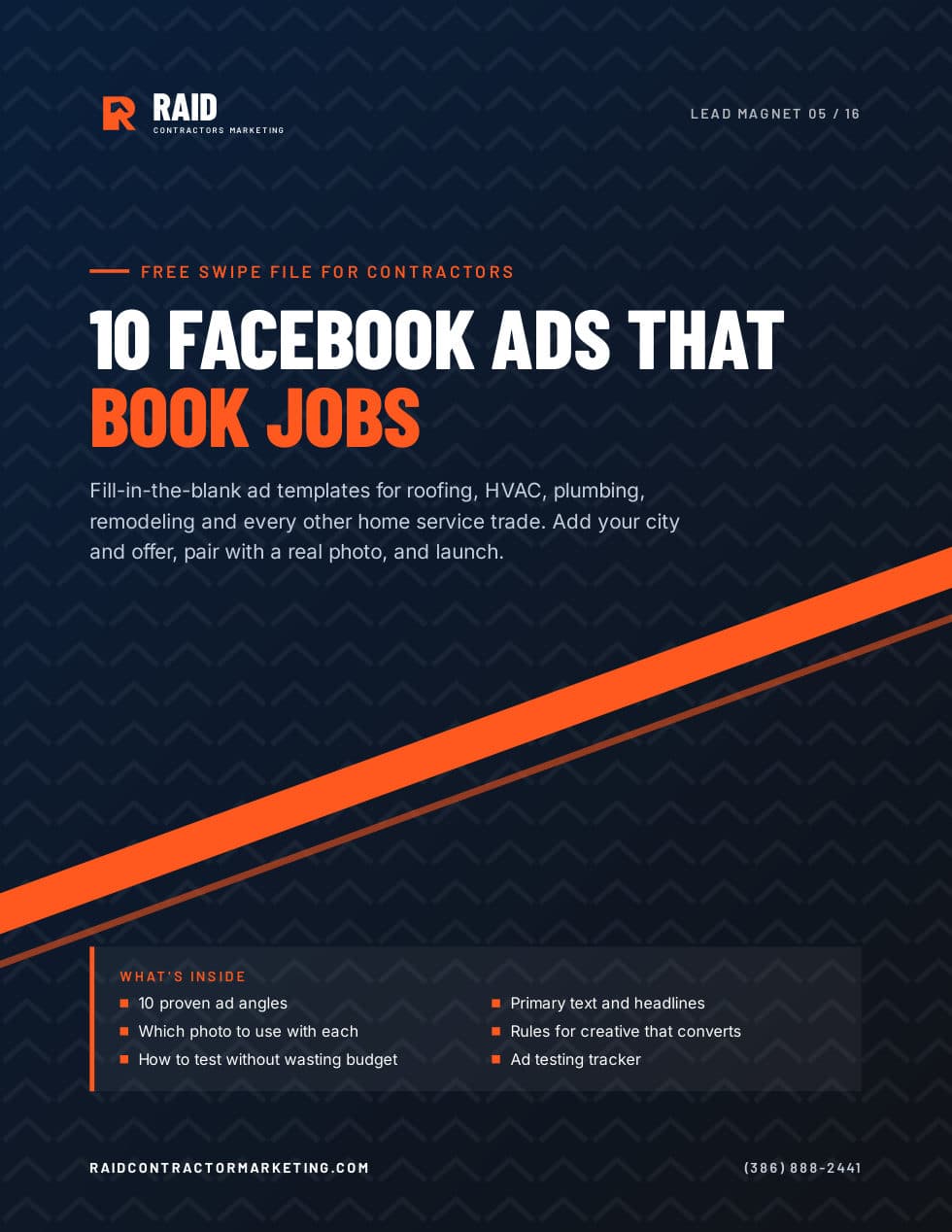 10 Facebook Ads That Book Jobs cover
